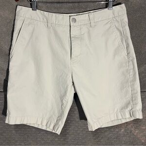 Bonobos Shorts Mens 33 White Chino Button Fly Golf Office Formal Active